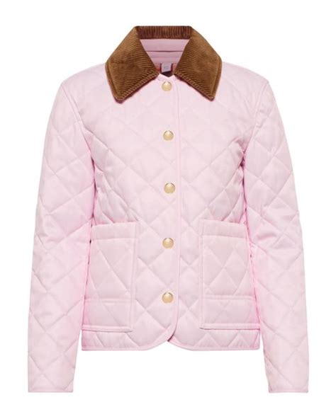 burberry quilted jacket pink|burberry quilted jacket nordstrom.